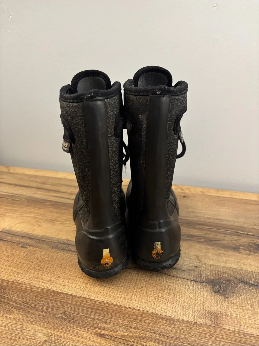 Bogs Cami Lace Tall Wool Waterproof Insulated Winter Snow Boots Grey Black